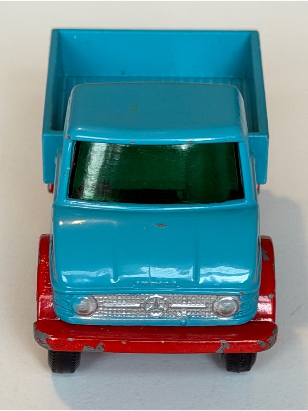 Vintage Matchbox Lesney No. 49 Mercedes Unimog Truck Made in England Blue Red - Picture 4 of 10